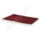 Quiet Time Reversible Dog Bed in Burgundy Paw Print